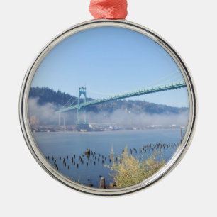 St. Johns Bridge, Mooie Portland Oregon Metalen Ornament