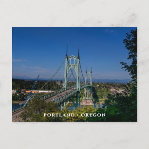 St Johns Bridge   Portland Oregon Briefkaart