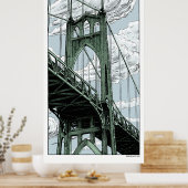 St Johns Bridge Poster (Keuken)