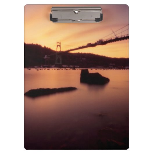 St Johns Bridge Sunset Klembord (Voorkant)