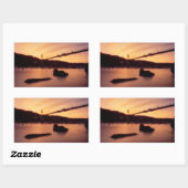St Johns Bridge Sunset Rechthoekige Sticker (Vel)