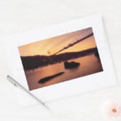 St Johns Bridge Sunset Rechthoekige Sticker (Envelop)