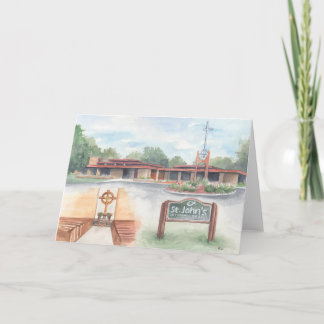 St. John's Church Evansville, WI - 5x7 Card Kaart