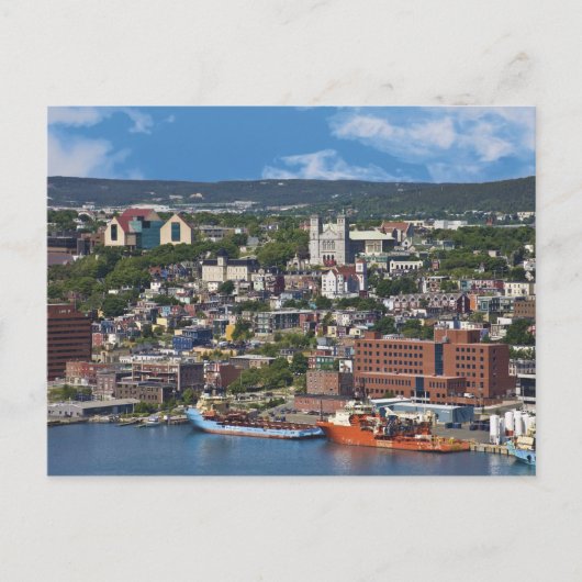 St. John's, Newfoundland, Canada, de kustlijn Briefkaart (Voorkant)