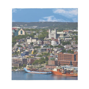 St. John's, Newfoundland, Canada, de kustlijn Notitieblok