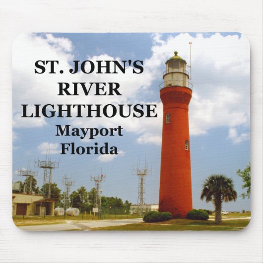 St. Johns River Lighthouse, Florida Mousepad Muismat (Voorkant)