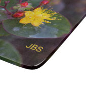 St. John's Wort Yellow Flower Personalized Snijplank (Hoek)