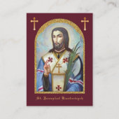 St. Josaphat Kuntsevych Ukraine Prayer Religious Informatiekaartje (Voorkant)