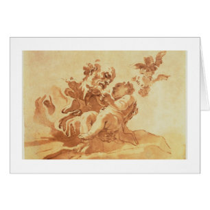 St Joseph adorant l'enfant du Christ (stylo,