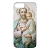 St. Joseph Baby Jesus Cross Lily Case-Mate iPhone Case (Achterkant)