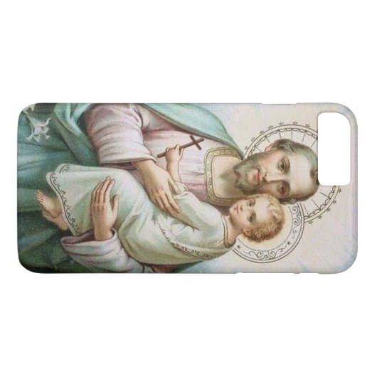 St. Joseph Baby Jesus Cross Lily Case-Mate iPhone Case (Achterkant (Horizontaal))