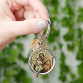 St. Joseph Baby Jesus Lily Sleutelhanger (Hand)
