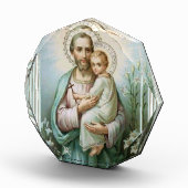 St. Joseph Baby Jesus Vader Fotoblokken (Rechts)