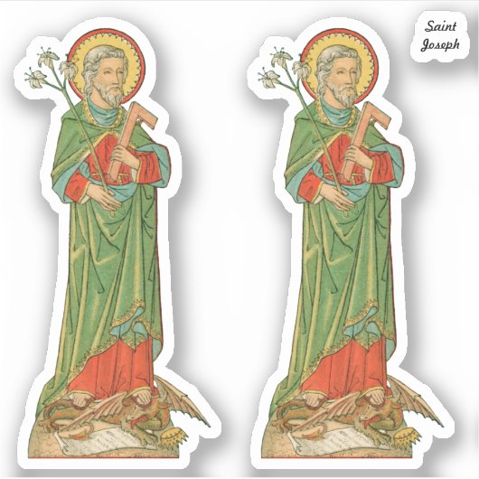 St. Joseph, Beschermer van de Kerk (VVP 09) - 2Up Sticker (Voorkant)