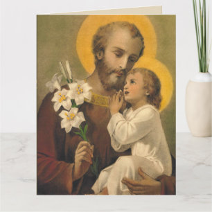 St. Joseph Birthday Card voor Speciale Vriend Kaart
