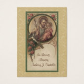 St. Joseph Catholic Funeral Memorial Holy Card - (Devant)