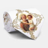 St. Joseph Child Jesus Golden Lijst Stropdas (Opgerold)