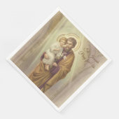 St. Joseph Day Kind Jezus lelies Feestdag Servetten (Hoek)