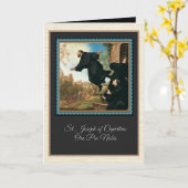 St Joseph de carte de voeux de Cupertino (Fleur jaune)