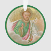 St. Joseph d'une "carte de pèlerinage" (Détail; B (devant)