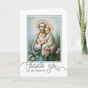 St. Joseph Jésus Cartes de condoléances catholique