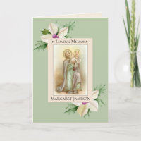 St. Joseph Jésus Cartes de condoléances catholique