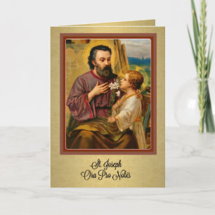 St. Joseph Jesus Religious Catholic Kaart