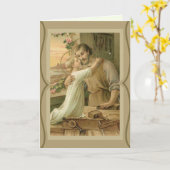 St. Joseph & Kind Jesus VADERDAG Kaart (Gele Bloem)