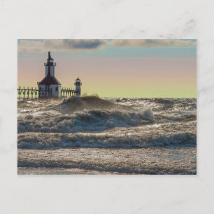 St Joseph Lighthouse Painterly Briefkaart