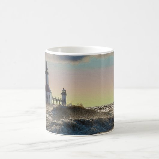 St Joseph Lighthouse Painterly Coffee Mok (Center)