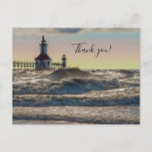 St Joseph Lighthouse Painterly Dank u Briefkaart (Voorkant)