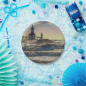 St Joseph Lighthouse Painterly Papieren Bordje (Feest)