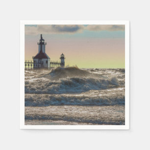 St Joseph Lighthouse Painterly Servet