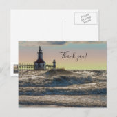 St Joseph Lighthouse Schilderachtige Bedankkaart Briefkaart (Voorkant / Achterkant)