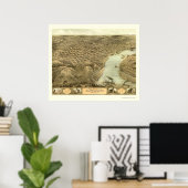 St. Joseph, MO Panoramic Map - 1868 Poster (Thuiskantoor)