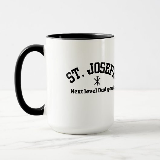 St. Joseph Next Level Dad Zwart Collegiaal Lettert Mok (Links)