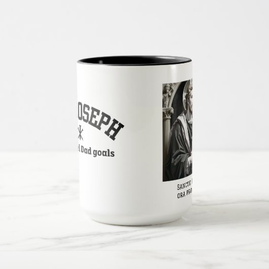 St. Joseph Next Level Dad Zwart Collegiaal Lettert Mok (Midden)