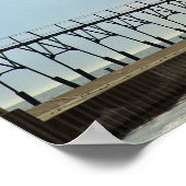 St. Joseph North Pier Lights, Michigan Poster (Hoek)