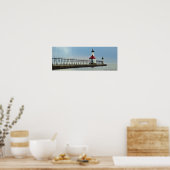 St. Joseph North Pier Lights, Michigan Poster (Keuken)