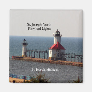 St. Joseph North Pierhead Lights magnet Magneet