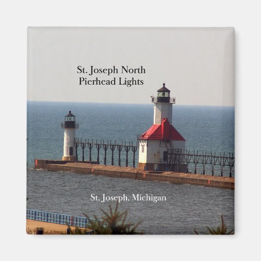 St. Joseph North Pierhead Lights magnet Magneet (Voorkant)