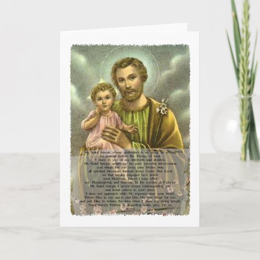St Joseph Novena 2 Kaart (Voorkant)
