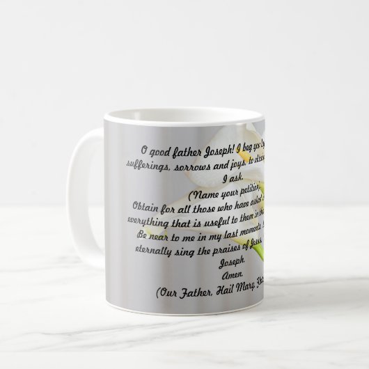 St. Joseph Novena Mug (Devant gauche)