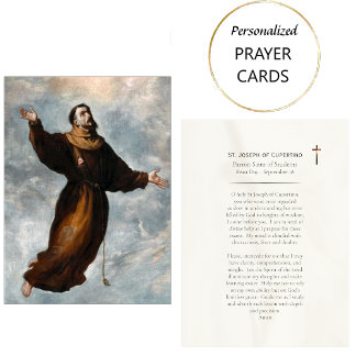 St. Joseph of Cupertino Catholic Prayer Card       Plaatskaartje