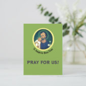 St Joseph pour ces temps-là Carte de voeux pliée (Debout devant)