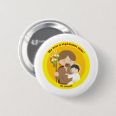 St. Joseph Ronde Button 5,7 Cm (Voorkant /achterkant)
