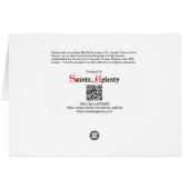 St. Joseph (SAU 35) Carte de voeux vierge (Dos Horizontal)