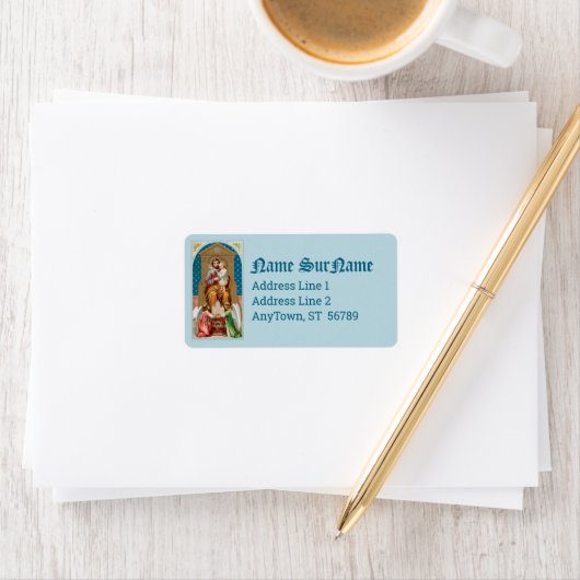 St. Joseph, Toddler CC, Angels met Vaticaanmodel Etiket (Insitu)