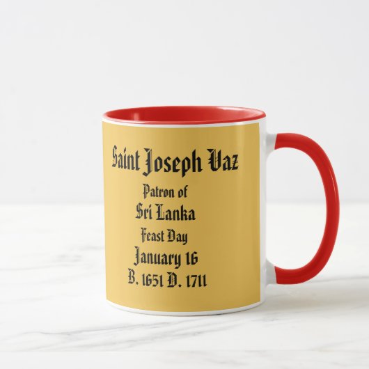 St Joseph Vaz* de tasse du Sri Lanka (Droite)