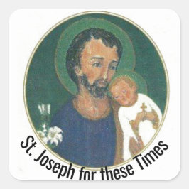 St. Joseph voor deze Times Vierkante Sticker